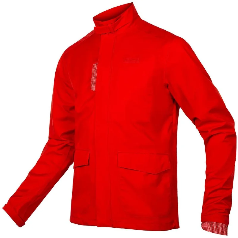 Brompton London Waterproof Mens Cycling Jacket - Red