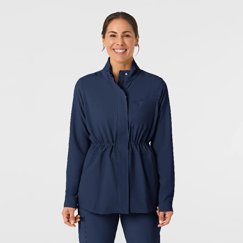 RENEW Women's Convertible Hood Fashion Jacket - Navy