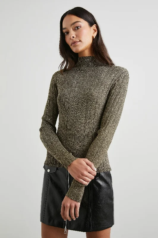 VIVIENNE SWEATER - GOLD LUREX