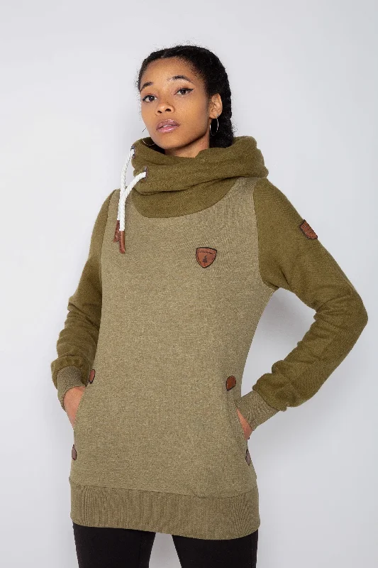 Artemis Reverse Olive Hoodie