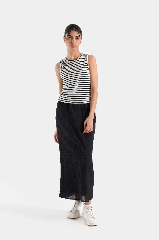 Basic Super cropped Tank Top In Stripes