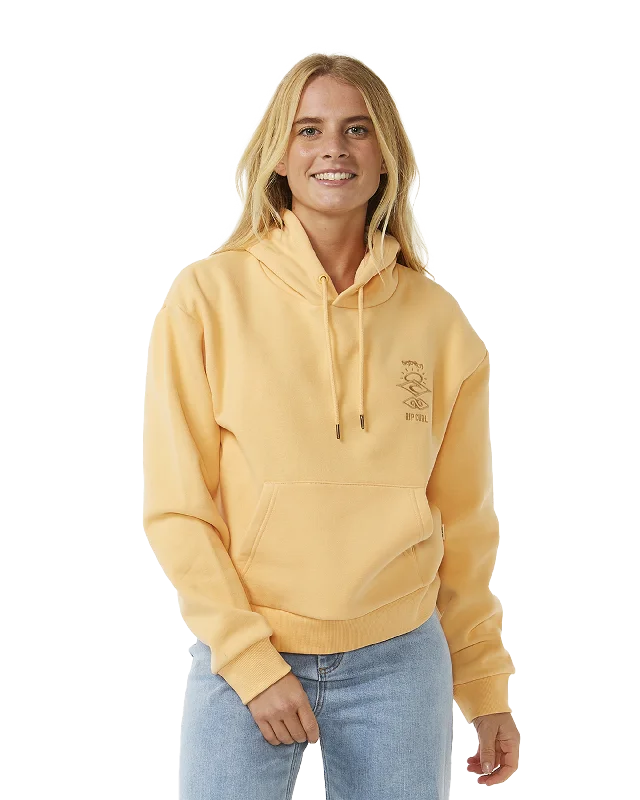 Search Icon Relaxed Hoodie in Orange