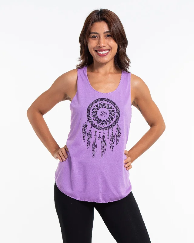 Womens Dreamcatcher Tank Top in Violet