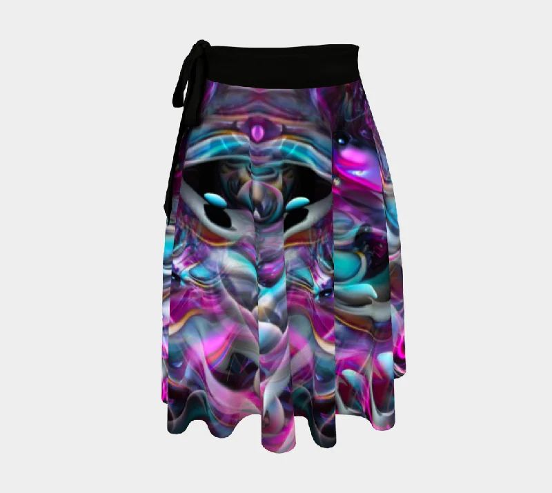 Drip Trip Wrap Skirt