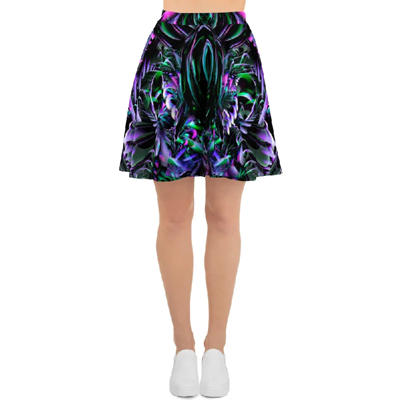 Threshold Consciousness High Waist Skater Skirt