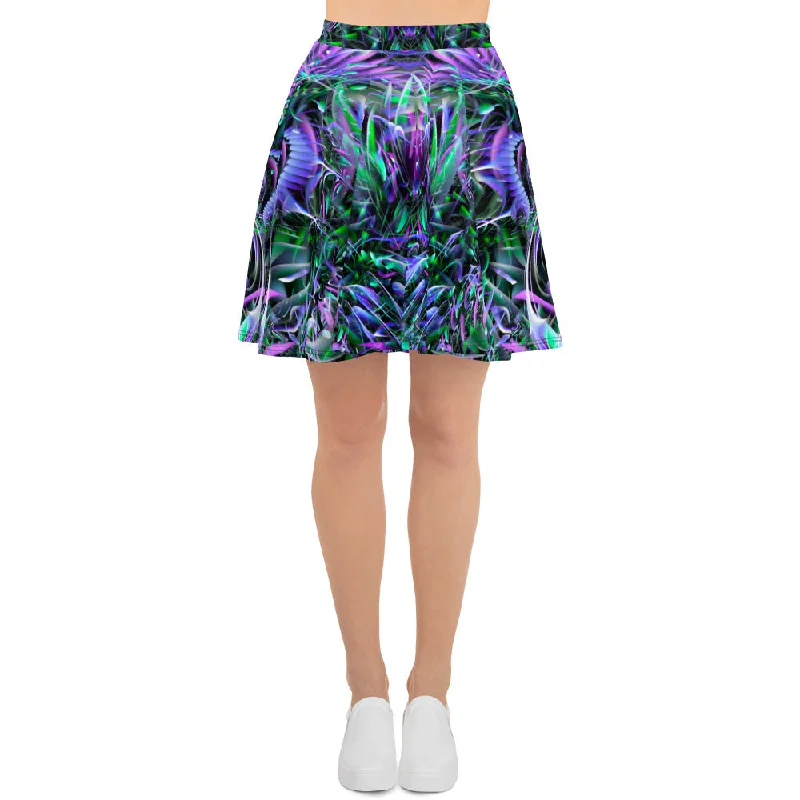 Hypnagogia High Waist Skater Skirt