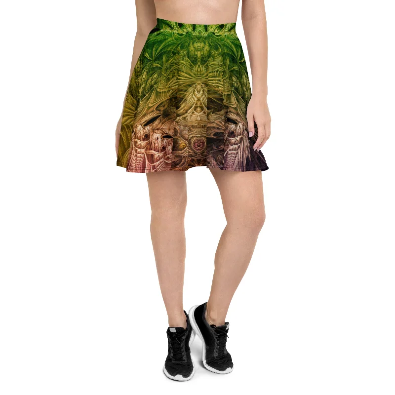 Spectral Evidence High Waist Skater Skirt