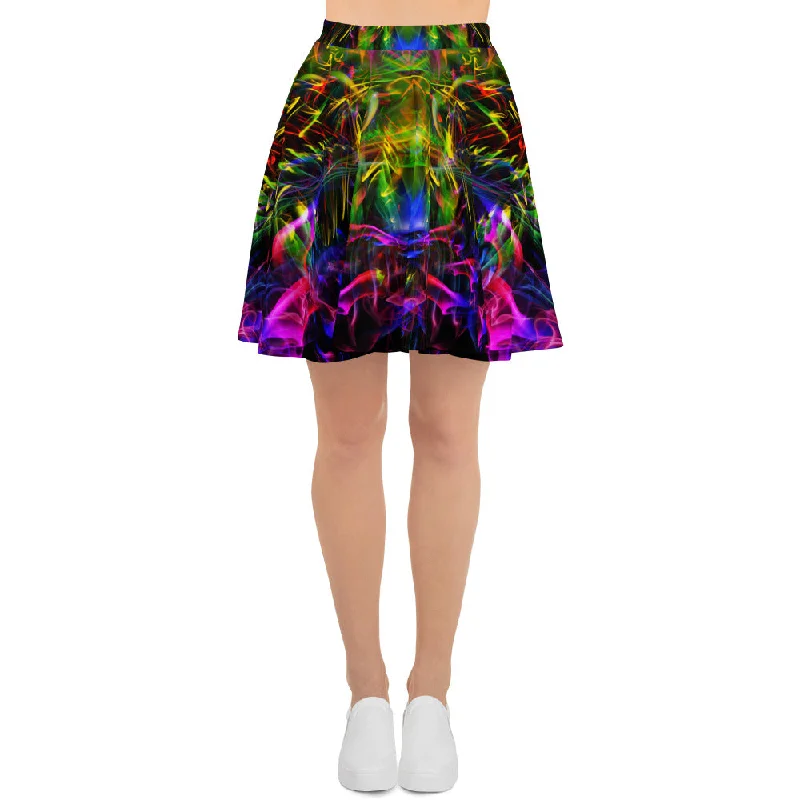 Spirit of Fire High Waist Skater Skirt