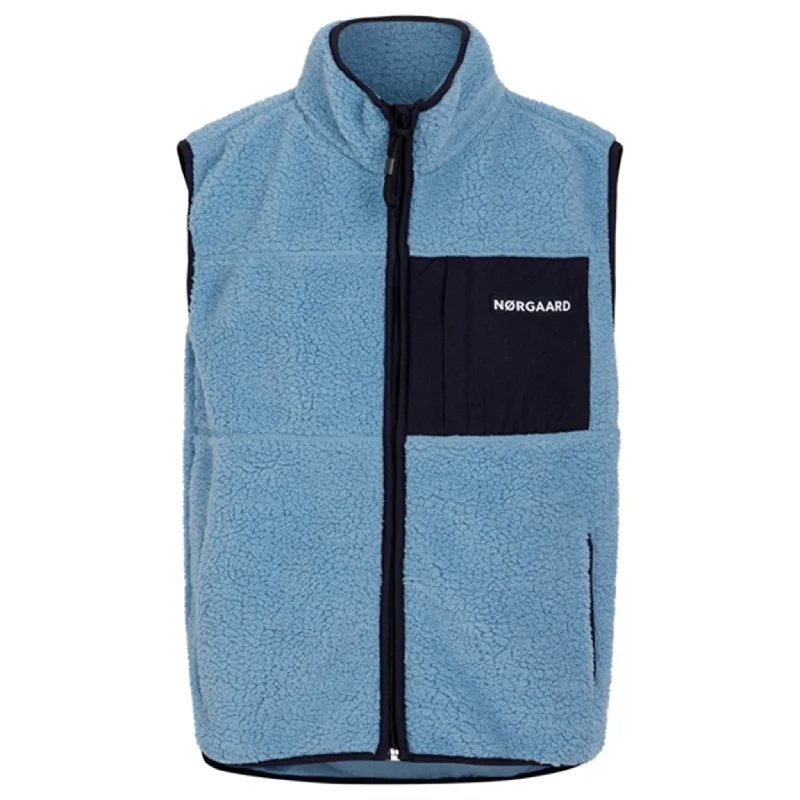 Mads Nørgaard Teddy Fleece Vilads Vest Faded Denim