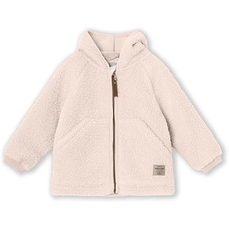 MINI A TURE LIFF Teddy Fleece Jakke Mauve Chalk