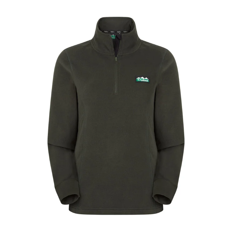 Ridgeline Narvik 1/4 Zip Ladies Fleece Jumper - Deep Forest