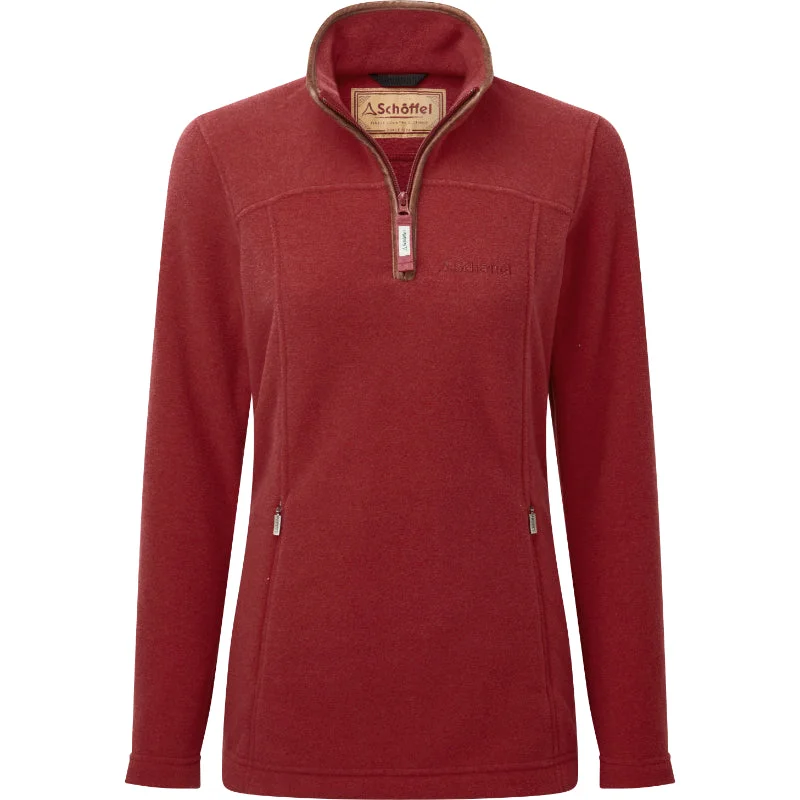 Schoffel Tilton 1/4 Zip Fleece - Claret