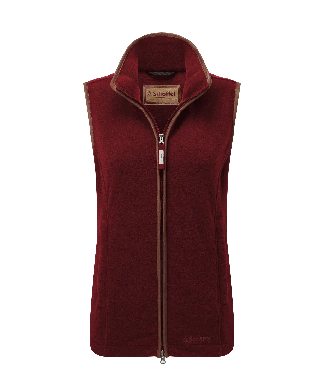 Lyndon Fleece Gilet - Claret