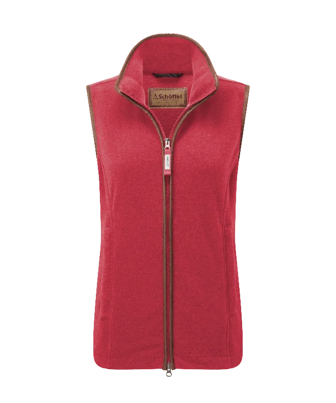 Lyndon Fleece Gilet - Pomegranate