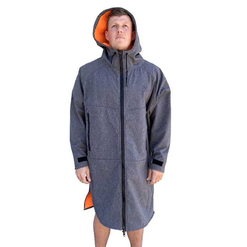 BEACH COAT - GREY/ORANGE